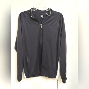 Mens Black Slazenger Wind And Water Resistant Jacket Size L